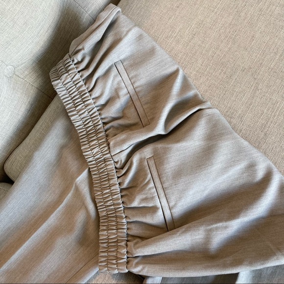 👖Suzy Shier Elastic Waist Cropped Ankle Pant in Grey 👖 - Picture 5 of 7